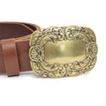 Gold Toned Removable Metal Belt Buckle Belaraea