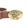 Gold Toned Removable Metal Belt Buckle Gold Dragon