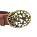 Gold Toned Removable Metal Belt Buckle Hidalgo