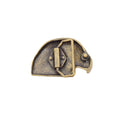 Gold Toned Removable Metal Belt Buckle Perinthus