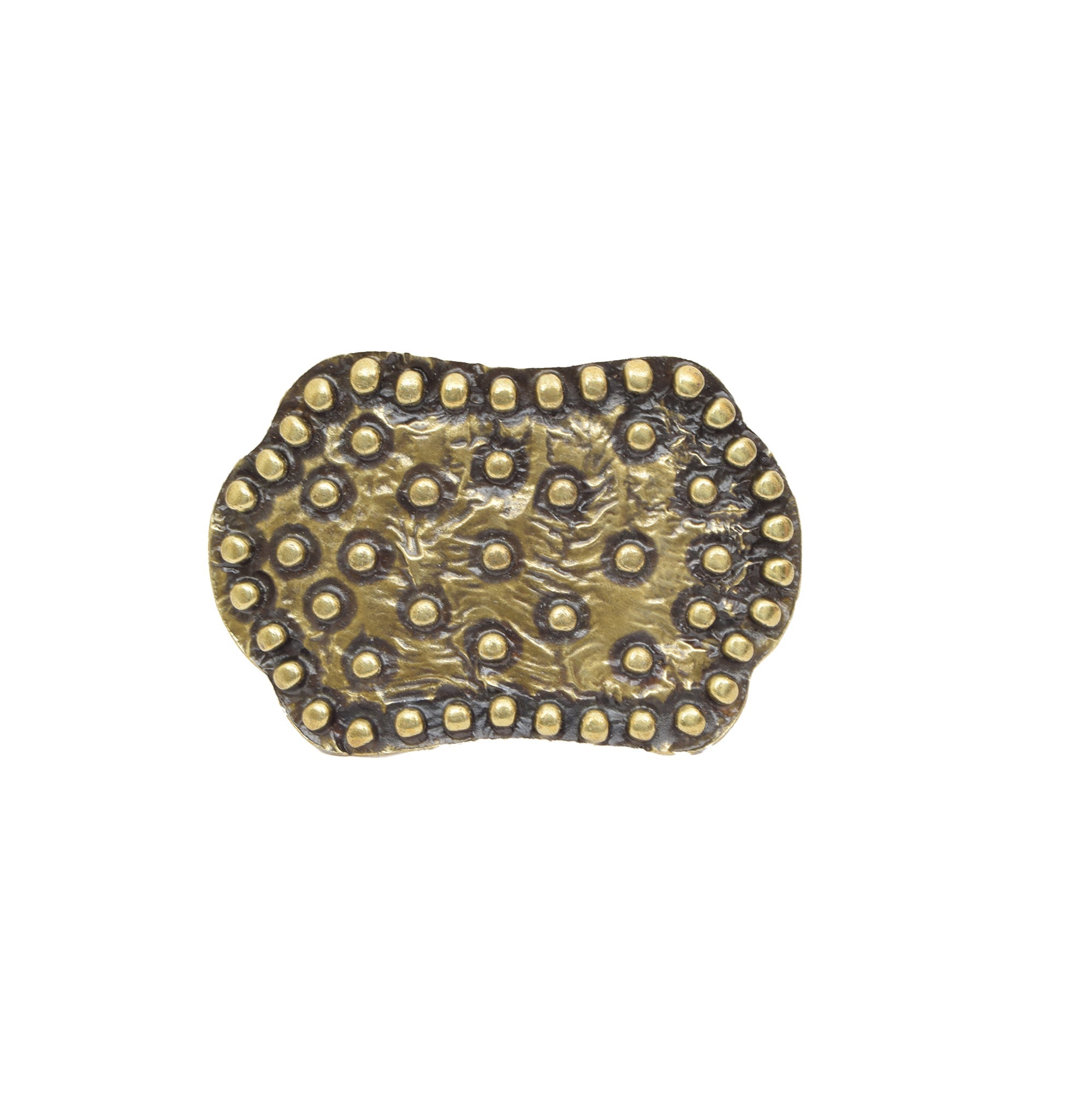 Gold Toned Removable Metal Belt Buckle Pointed Pionerr