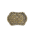 Gold Toned Removable Metal Belt Buckle Pointed Pionerr