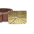 Gold Toned Removable Metal Belt Buckle Zrangler