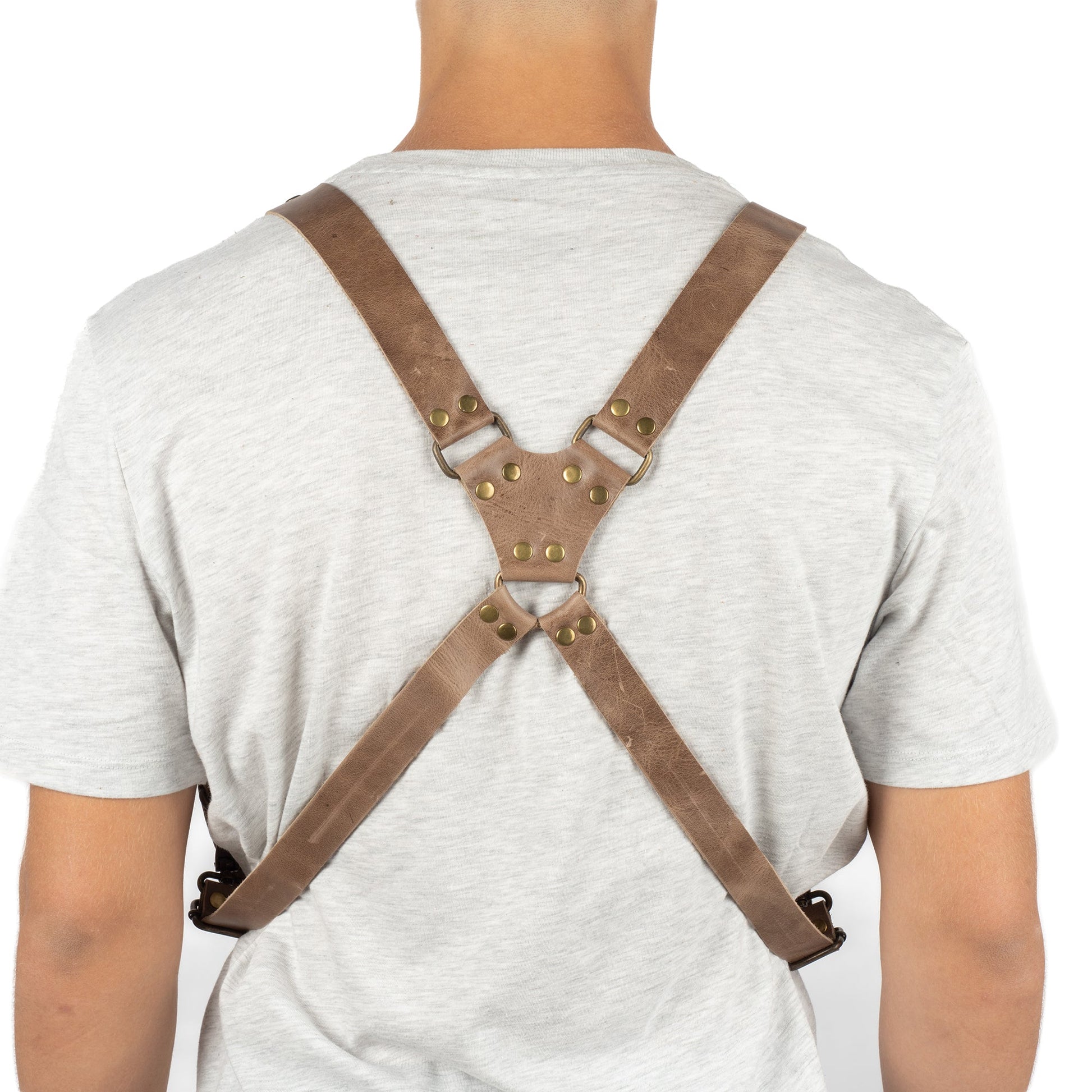 Gray Shoulder Leather Holster With Pocket Capella