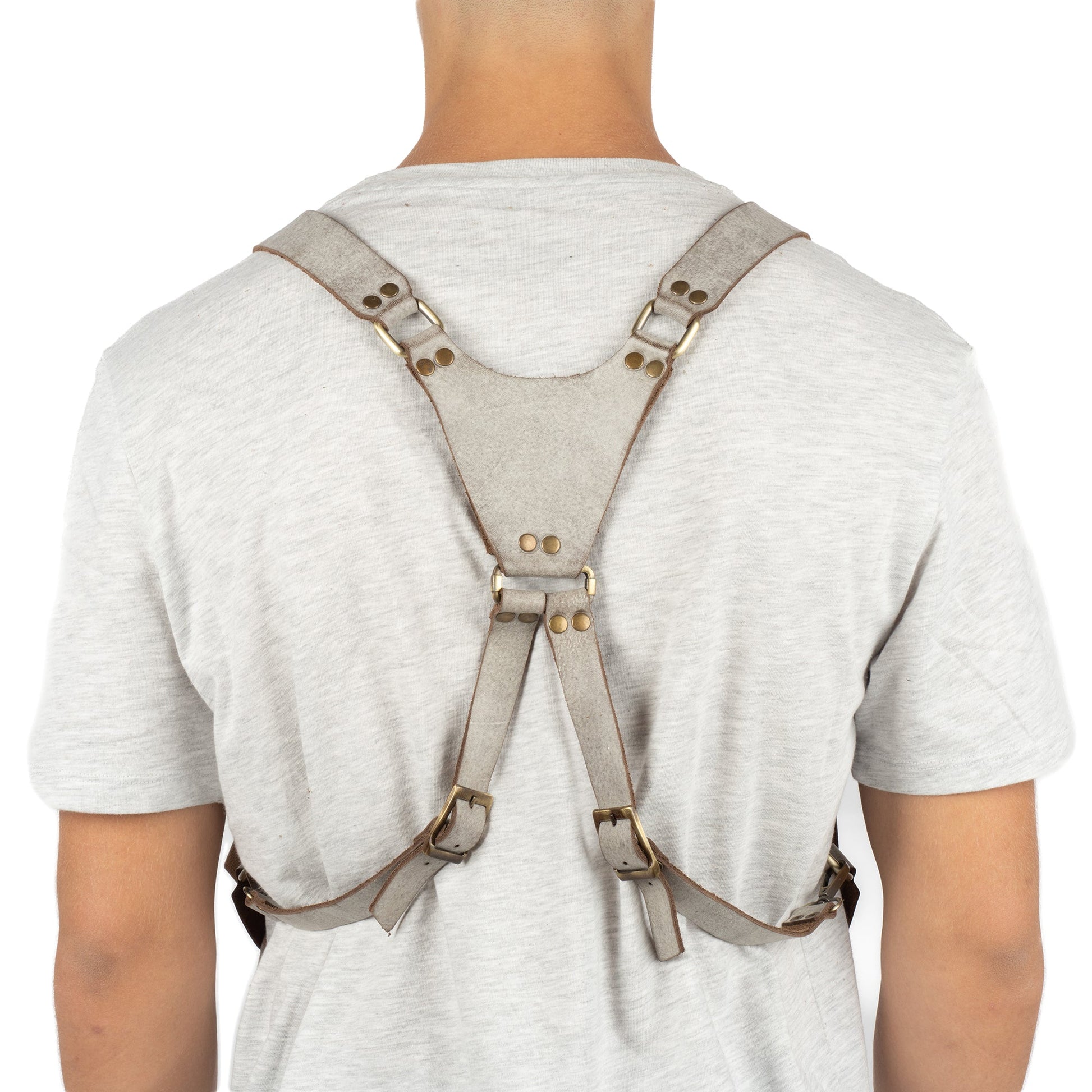 Gray Shoulder Leather Holster With Pocket Regulus