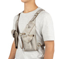 Gray Shoulder Leather Holster With Pocket Regulus