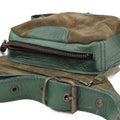 Green Leather Belt Bag Calypso