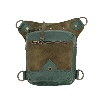 Green Leather Belt Bag Quilla