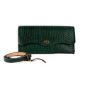 Green Leather Carved & Crafted Hand Bags Hypodelphia