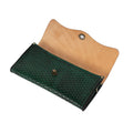 Green Leather Carved & Crafted Hand Bags Hypodelphia