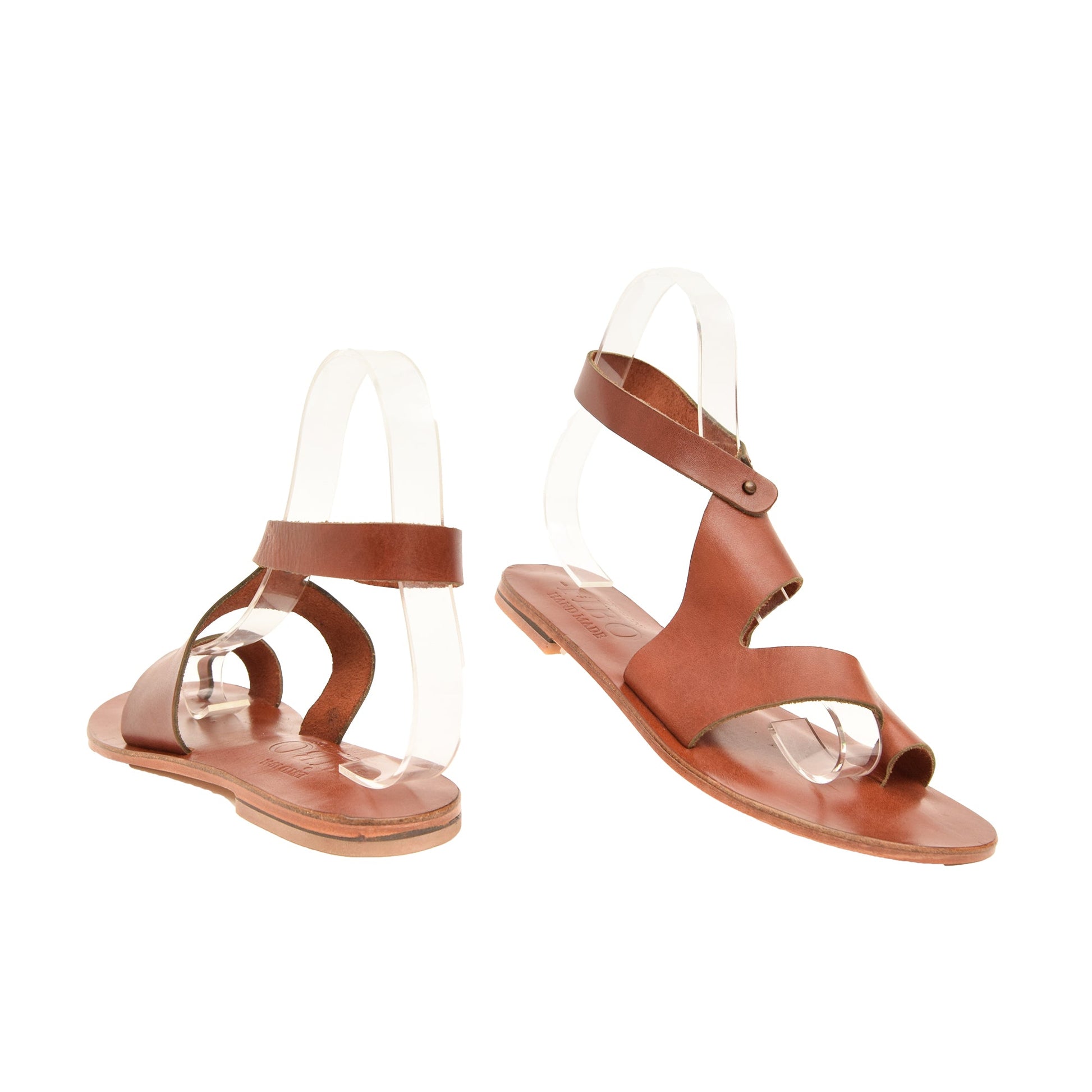 Harmonia Chestnut Brown Leather Women’s Sandals