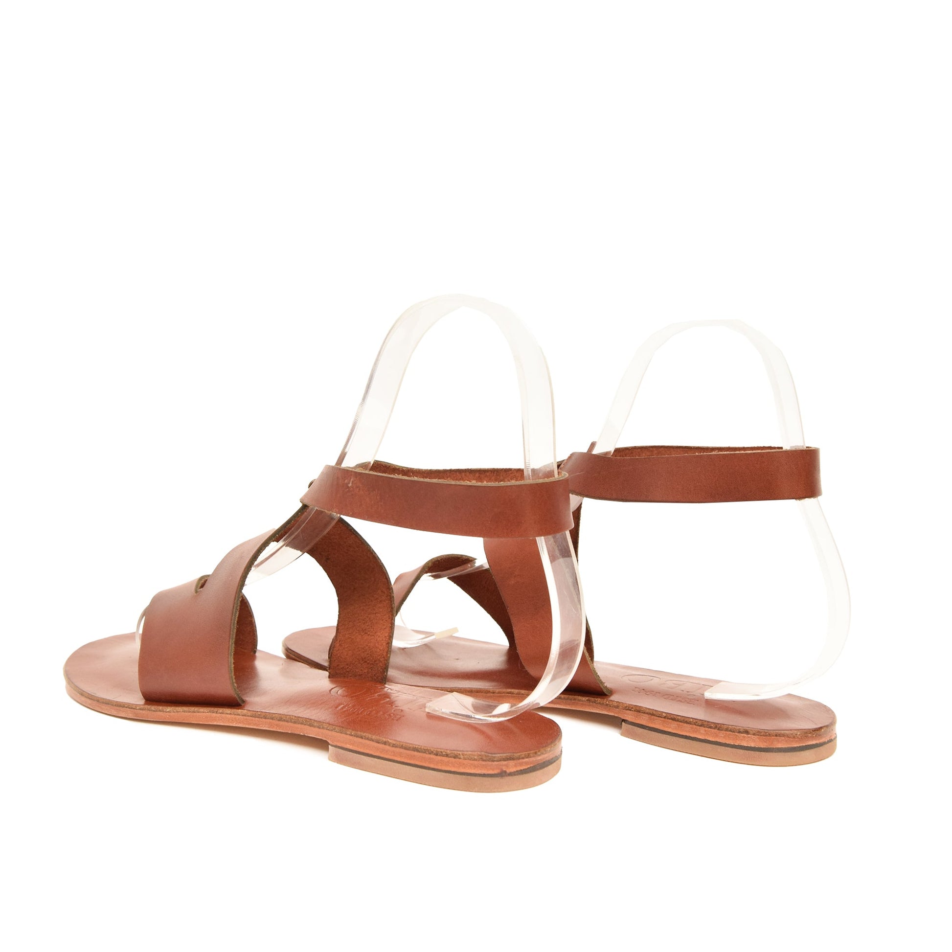 Harmonia Chestnut Brown Leather Women’s Sandals