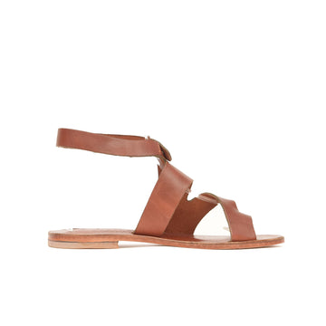 Harmonia Chestnut Brown Leather Women’s Sandals