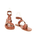 Harmonia Chestnut Brown Leather Women’s Sandals