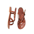 Hemera Chestnut Brown Leather Women’s Sandals