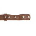 Leather Belt Brown with Changeable Buckle Luxora