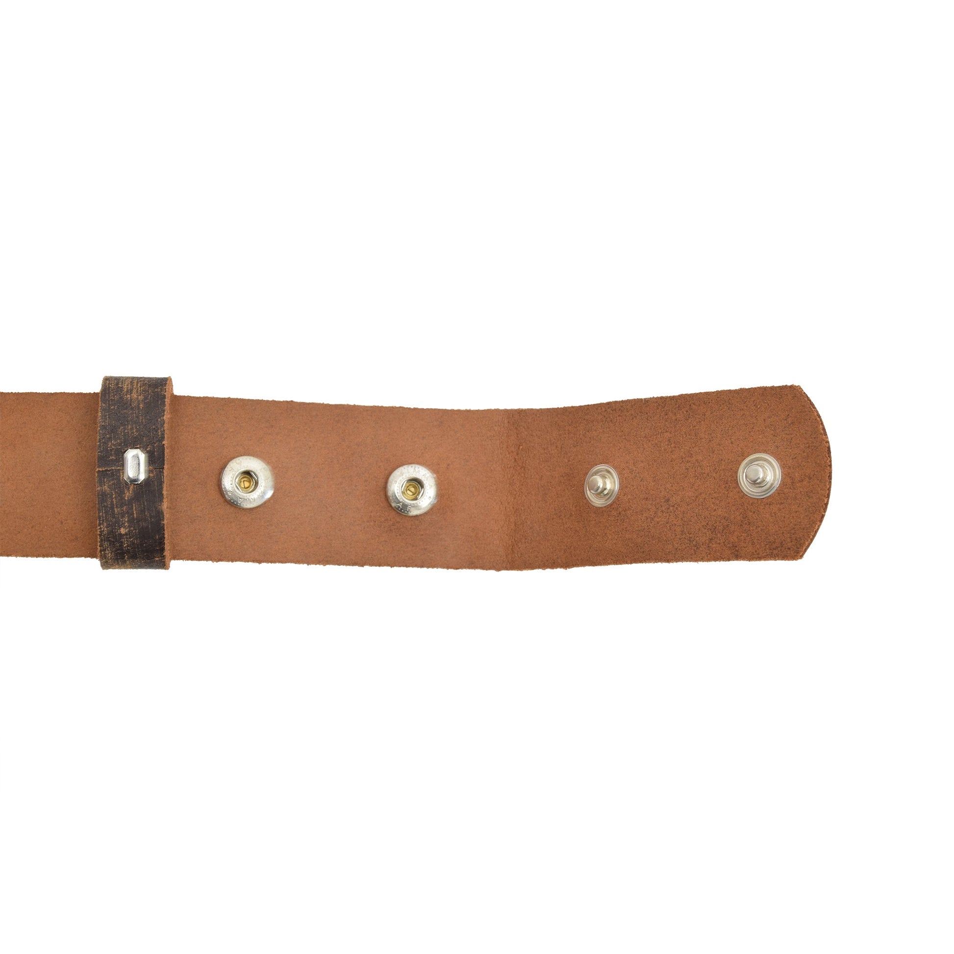 Leather Belt Brown with Changeable Buckle Royal