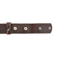 Leather Belt Brown with Changeable Buckle Velvet