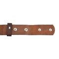 Leather Belt Brown with Changeable Buckle Viva