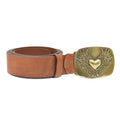 Leather Belt Tan with Changeable Buckle Collosus