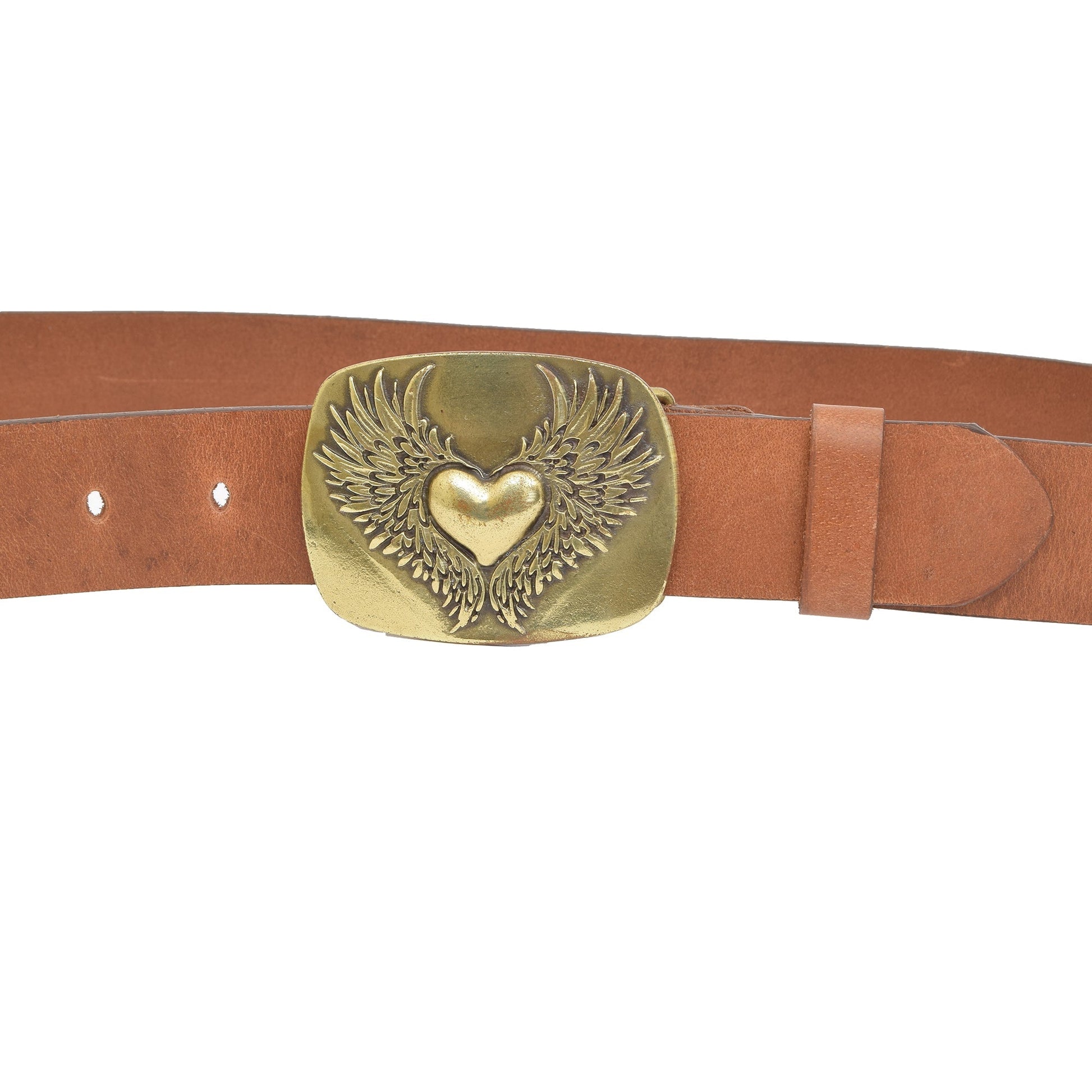 Leather Belt Tan with Changeable Buckle Collosus