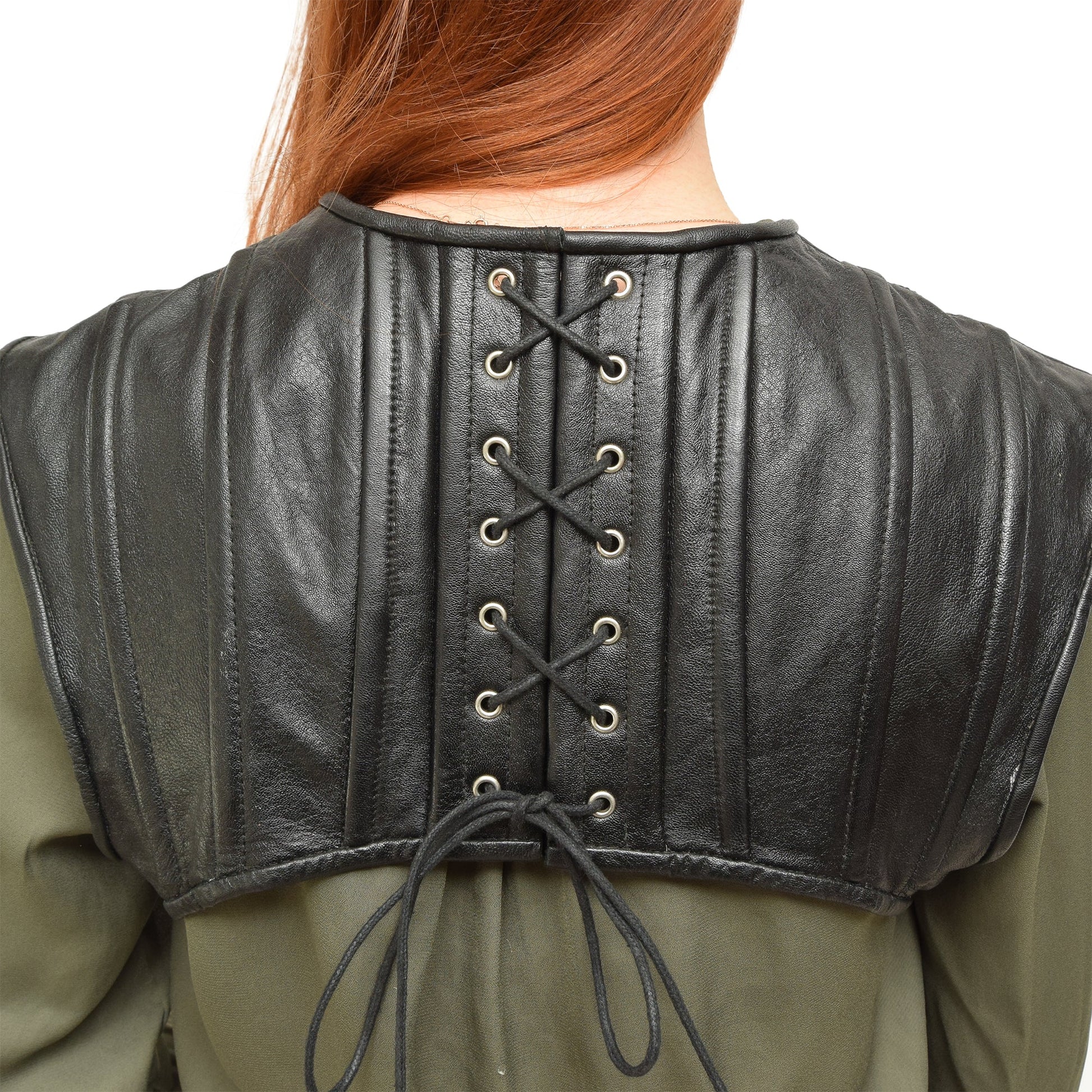 Leather Bustier Black Elevate