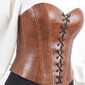 Leather Bustier Brown Madison