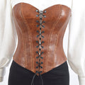 Leather Bustier Brown Madison