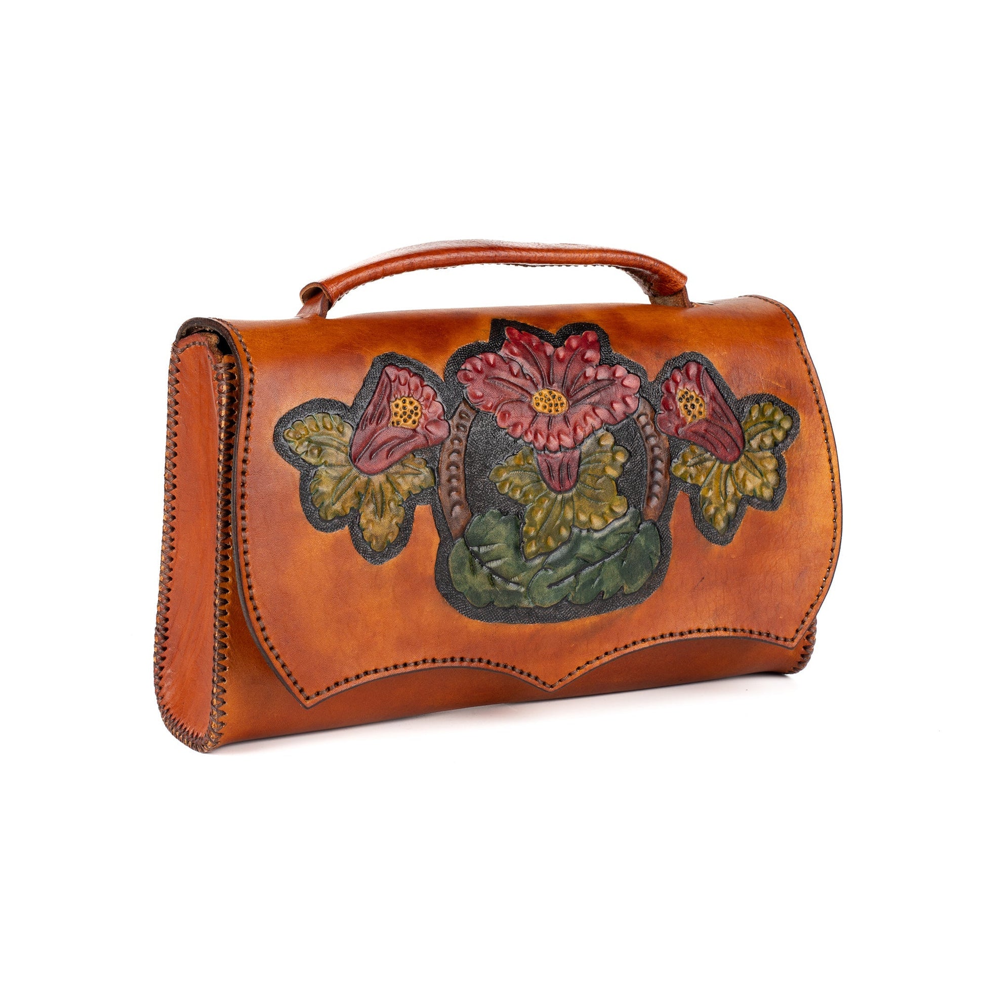 Leather Carved & Crafted Hand Bags Mylasa