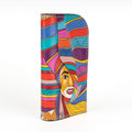 Leather Carved & Crafted Wallet Women Colorfull