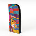 Leather Carved & Crafted Wallet Women Colorfull