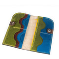 Leather Carved & Crafted Wallet Women Colorfull