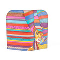 Leather Carved & Crafted Wallet Women Colorfull