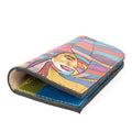 Leather Carved & Crafted Wallet Women Colorfull