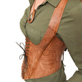 Leather Corset Light Brown Lady