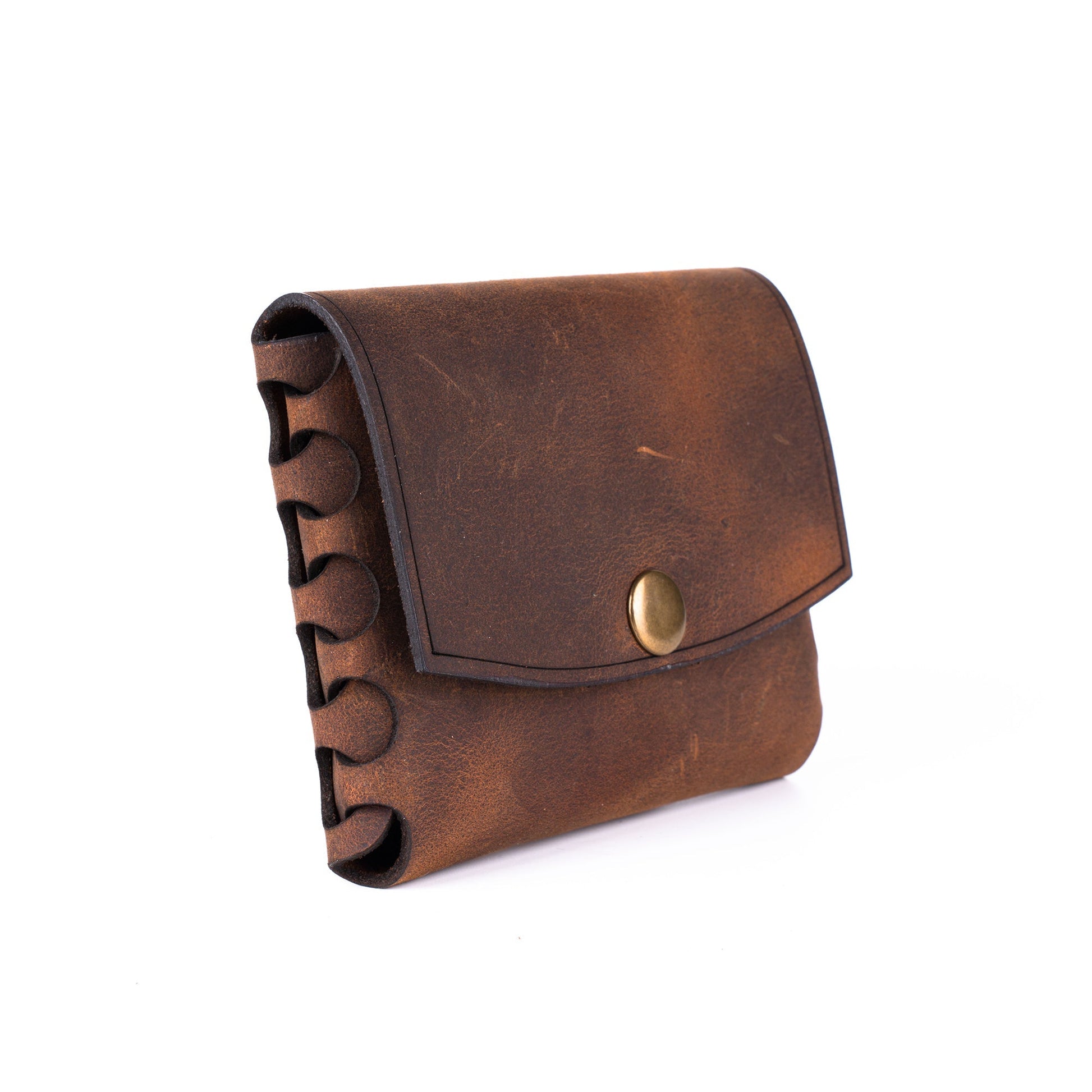 Leather Minimalist Wallets Braiding