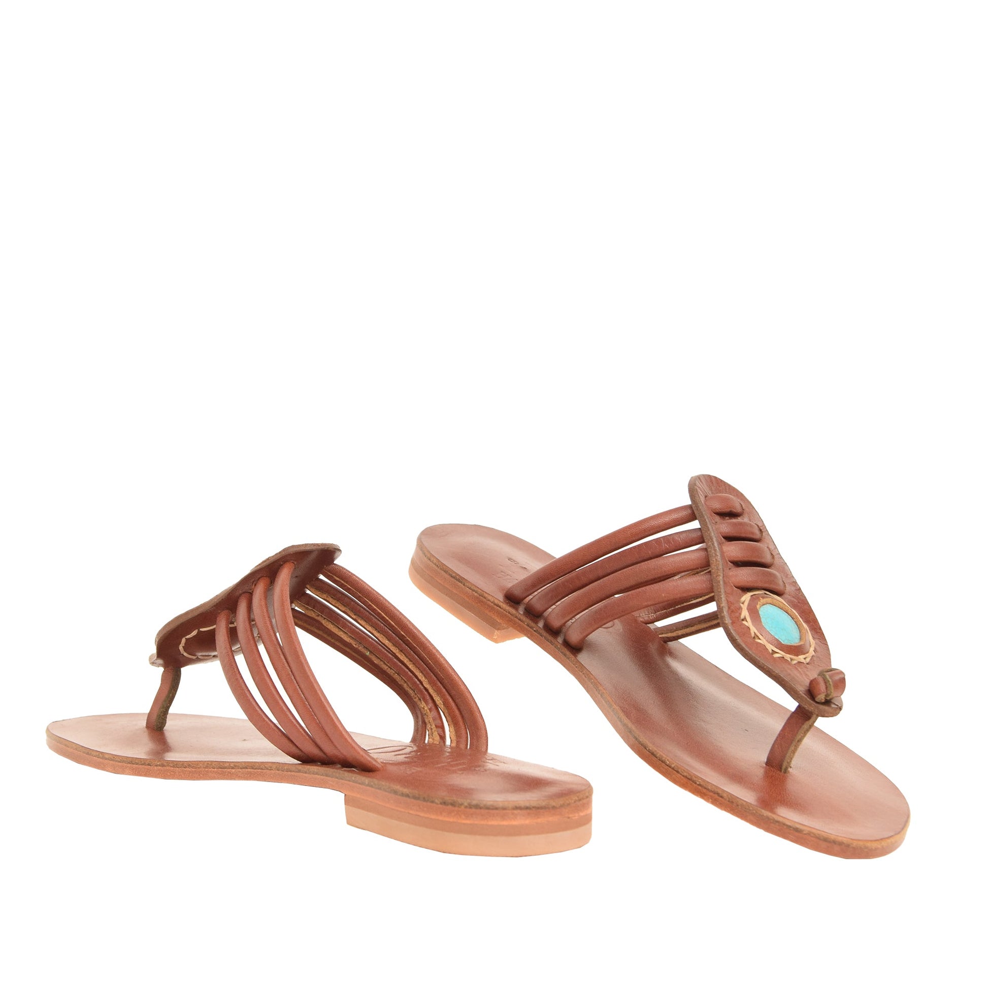 Lily Chestnut Brown Leather Women’s Slippers leather women’s sandal flat, ankle strap sandal, handmade sandals beach, womens