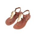 Nereus Chestnut Brown Leather Women’s Sandals