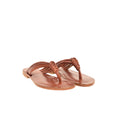 Olivia Chestnut Brown Leather Women’s Slippers