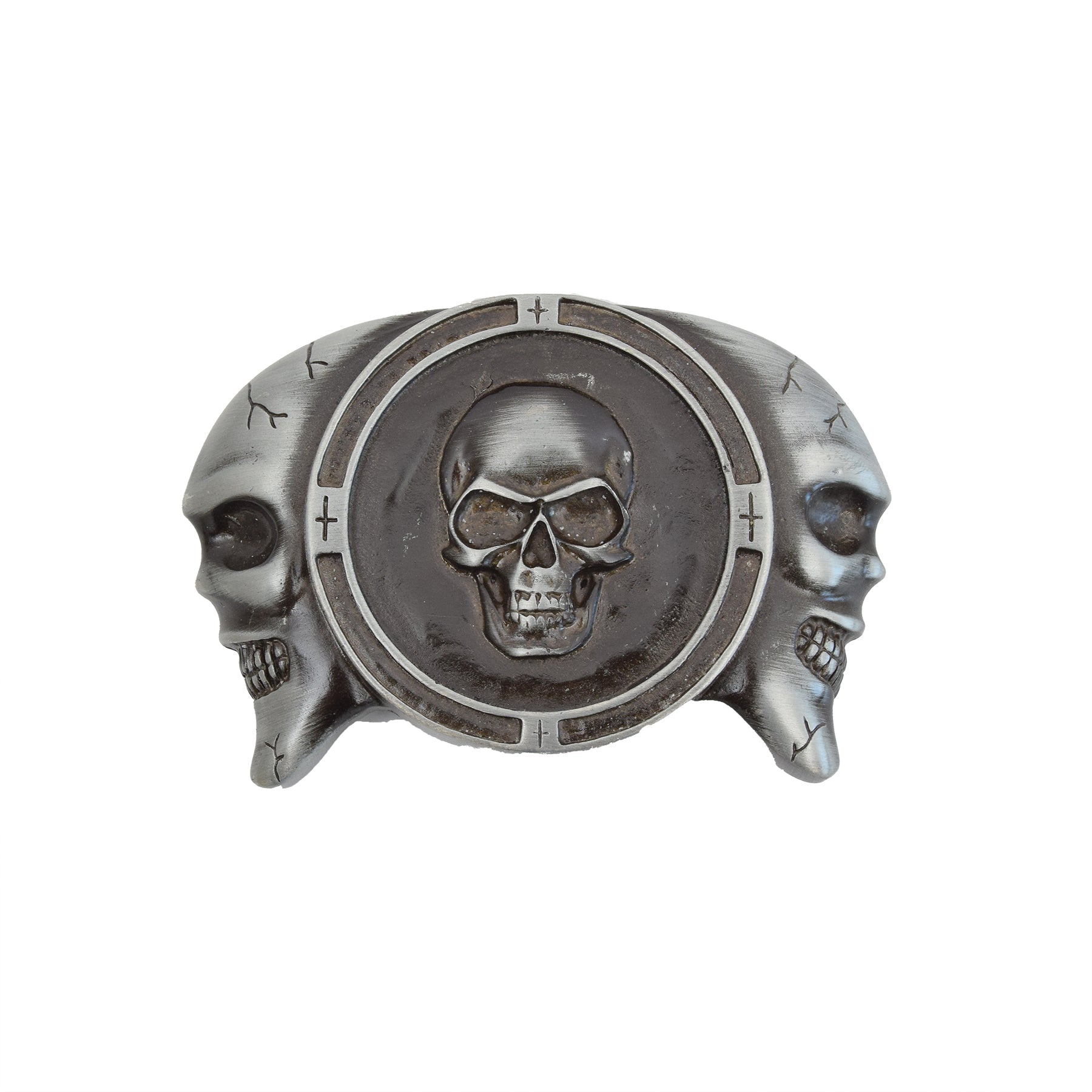 Oxyde Toned Removable Metal Belt Buckle Demon