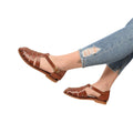 Panacea Chestnut Brown Leather Women’s Sandals