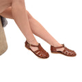 Panacea Chestnut Brown Leather Women’s Sandals