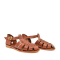 Panacea Chestnut Brown Leather Women’s Sandals