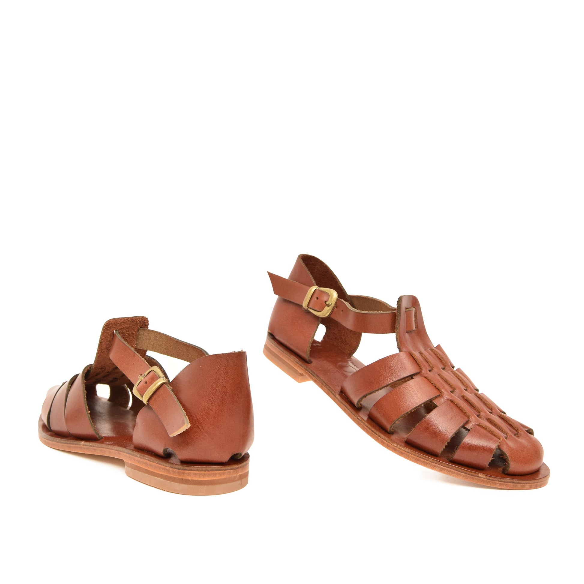 Panacea Chestnut Brown Leather Women’s Sandals