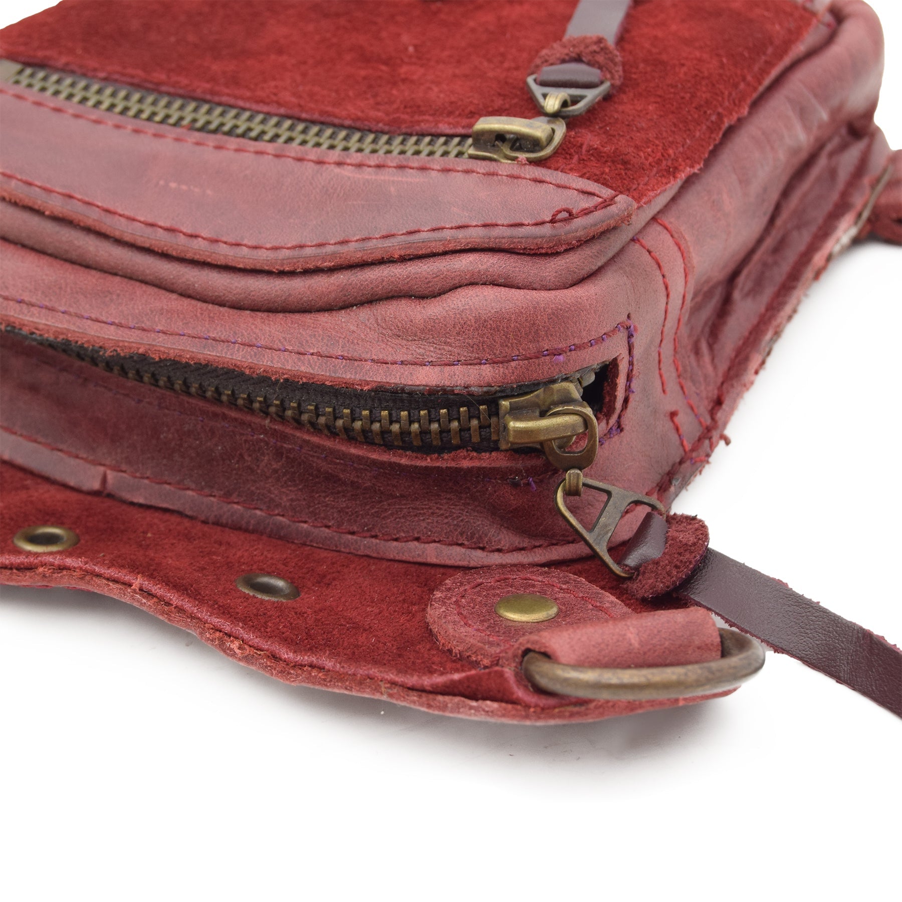 Red Leather Belt Bag Diantha