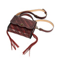 Red Leather Carved & Crafted Hand Bags Victoria