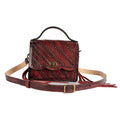 Red Leather Carved & Crafted Hand Bags Victoria