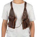 Regulus Brown Shoulder Leather Holster With Pocket