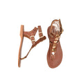 Rhea Chestnut Brown Leather Women’s Sandals