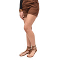 Rhea Chestnut Brown Leather Women’s Sandals